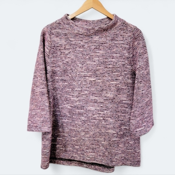 LOFT Mock Neck Knit Sweater Top Size Medium - Picture 15 of 15